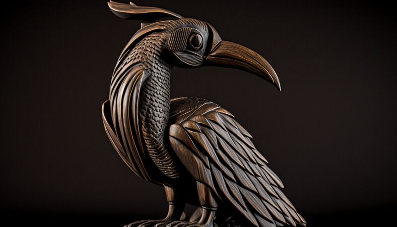 African Bird Sculpture